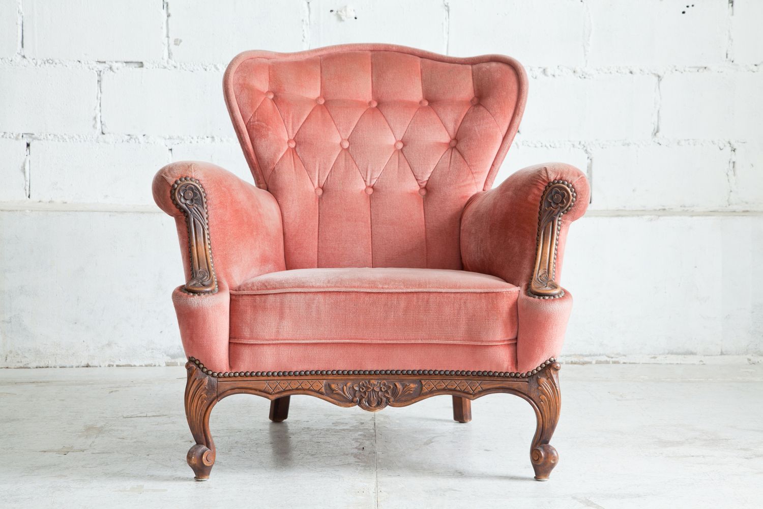 Antiquing through Indy Pink Armchair